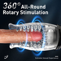 TORNADO-5 Rotating £¦10 Vibrating Transparent sleeve Oral Sex Cup