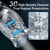 TORNADO-5 Rotating £¦10 Vibrating Transparent sleeve Oral Sex Cup