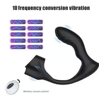 Heating Vibrator Prostate Massager With Penis Sleeve Anal Butt Plug Remote Masturbation Male Cock Ring Sex Toys For Men Couple