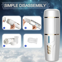 Hot selling high quality automatic rotating masturbation cup ABS+TPR+silicone electric masturbation cup for men