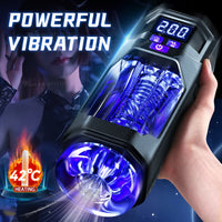 Automatic Male Masturbator Vibration Blowjob Sex Machine Real Oral Vagina Masturbation Cup for Men Pocket Pussy Vibrating Toy