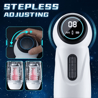 LCD Stepless Adjusting Thrusting Vibrating Heating Male Masturbator