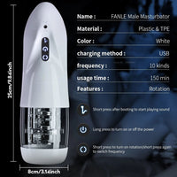 Automatic Male Silicone Vagina Rotation Masturbator Cup Real Pussy Blowjob Pocket Adult For Men Mastubation Sex Machines Toy