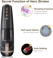 Automatic Piston Telescopic Male Masturbator Cup Heating Sucking Blowjob Masturbatin for Man Penis Sucker Vibrtor Sex Machine