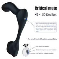 Heating Vibrator Prostate Massager With Penis Sleeve Anal Butt Plug Remote Masturbation Male Cock Ring Sex Toys For Men Couple