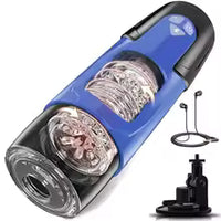 Free hands Male Masturbator Telescopic Rotation Blowjob Sucking Machine Soft Silicone Vagina Masturbation Cup Sex Toys for Men