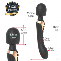 Powerful Dildos Vibrator Dual motor silicone large size Wand G-Spot Massager Sex Toy For Couple Clitoris Stimulator for Adults