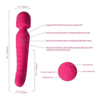 Heating Av Wand Waterproof Vibrator