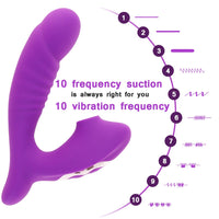 Clitoral Sucking G Spot Dildo Vibrator