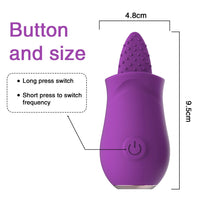 Soft Tongue G spot Clitoral Licking Vibrator  And Nipple Female Masturbator