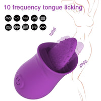 Clitoral Tongue Vibrator with 10 Strong Vibration Modes