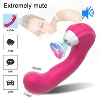 3 in 1 Clitoral Vagina Sucking Licking Vibrator G Spot Clitoris Stimulator