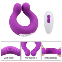 Cock Ring Couple Vibrator for Penis & Clitoral Stimulation